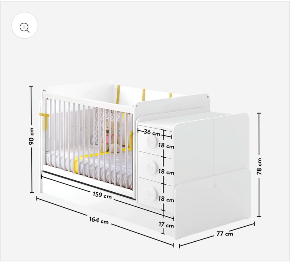Çilek Трансформираща се кошара Baby Cotton