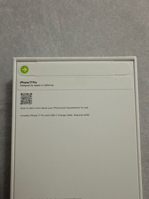 New iPhone 17 pro 256GB