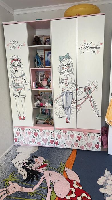 Детский спальний гарнитур. Шкаф кровать.