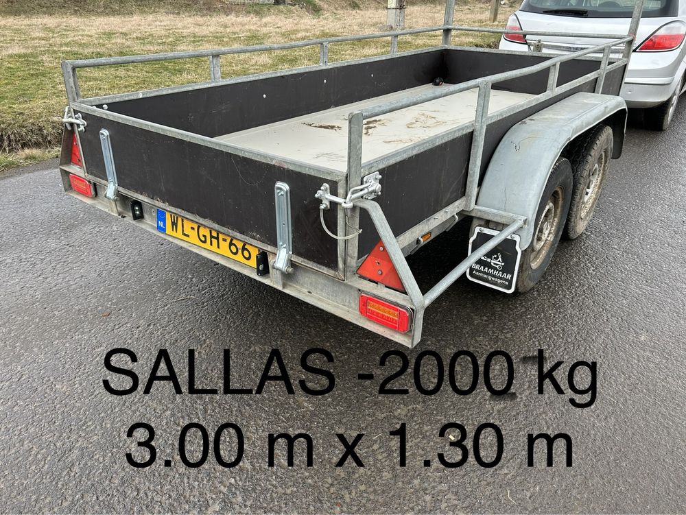 Remorca SALLAS 2000 kg import ollanda