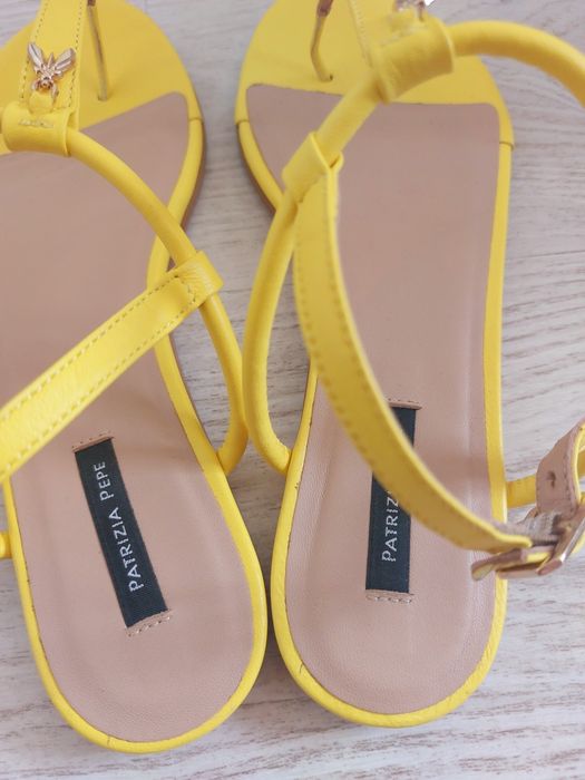 Сандали 39 номер Patrizia Pepe lemonade yellow