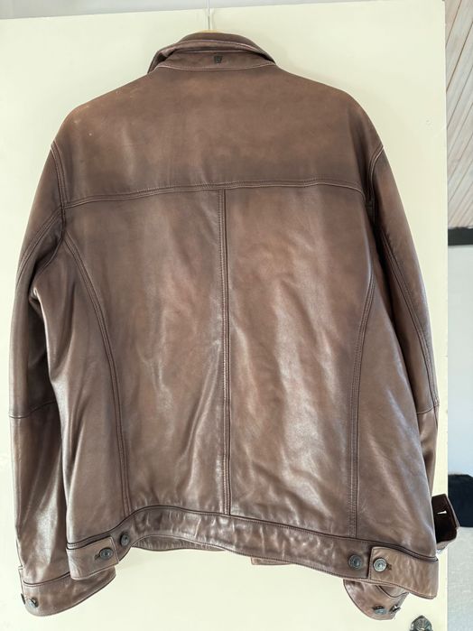 Мъжко кожено яке Massimo Dutti XXL