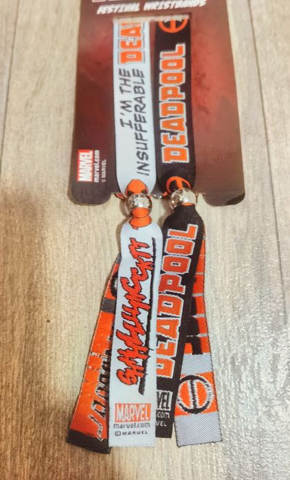 Brățări Marvel Deadpool Festival Wristbands noi nefolosite