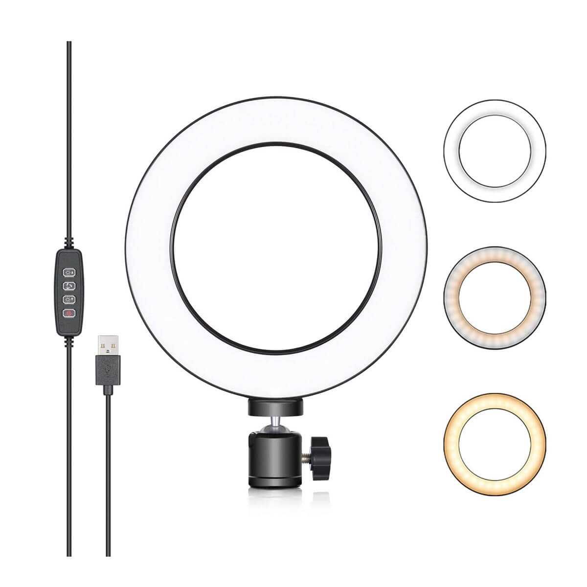 Platinet Ring Lamp With Phone Holder PMRL8 LED лампа с метален трипод