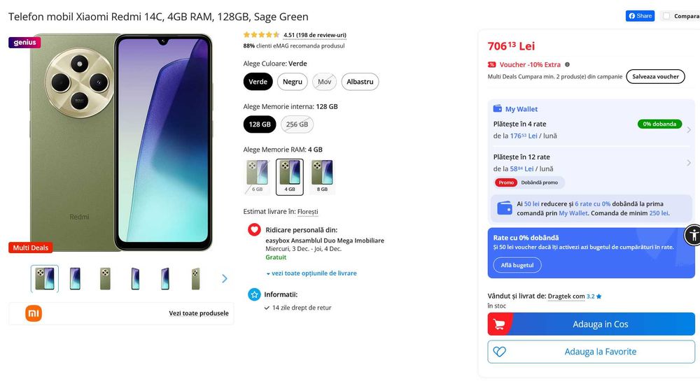 Xiaomi Redmi 14 C nou.