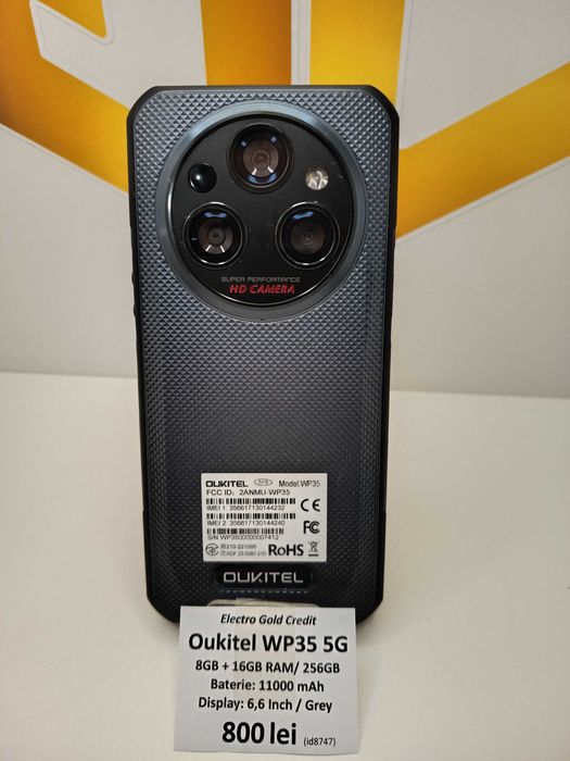 Oukitel WP35 5G 8GB + 16GB RAM/256GB/Baterie: 11000mAh/Grey ID8747