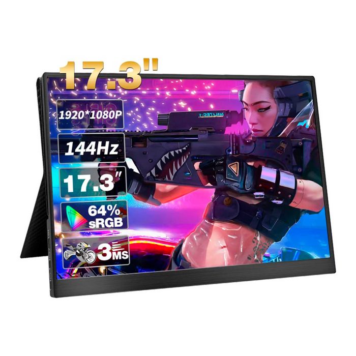 Игровой монитор 144 Гц 17.3 дюйма для игр и работы с графикой