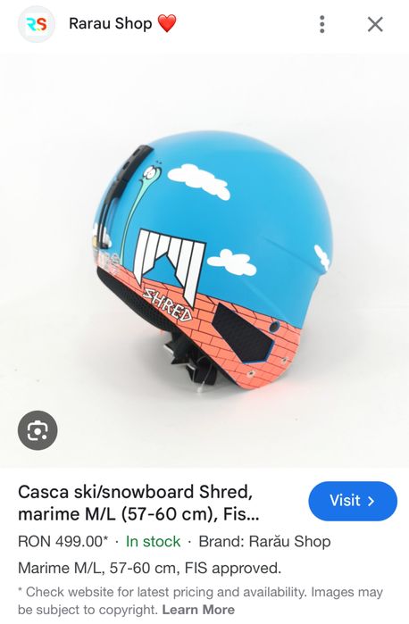 Casca Sky SHRED copii 53-56 cm