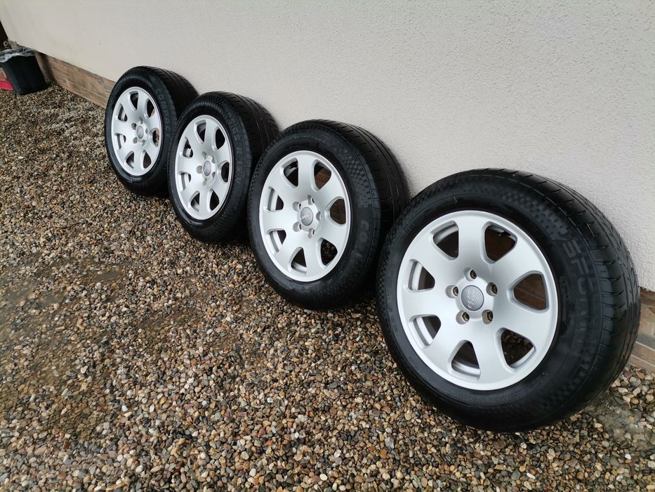 Jante Aliaj Audi 5x112 R15 anvelope vara 195/65r15