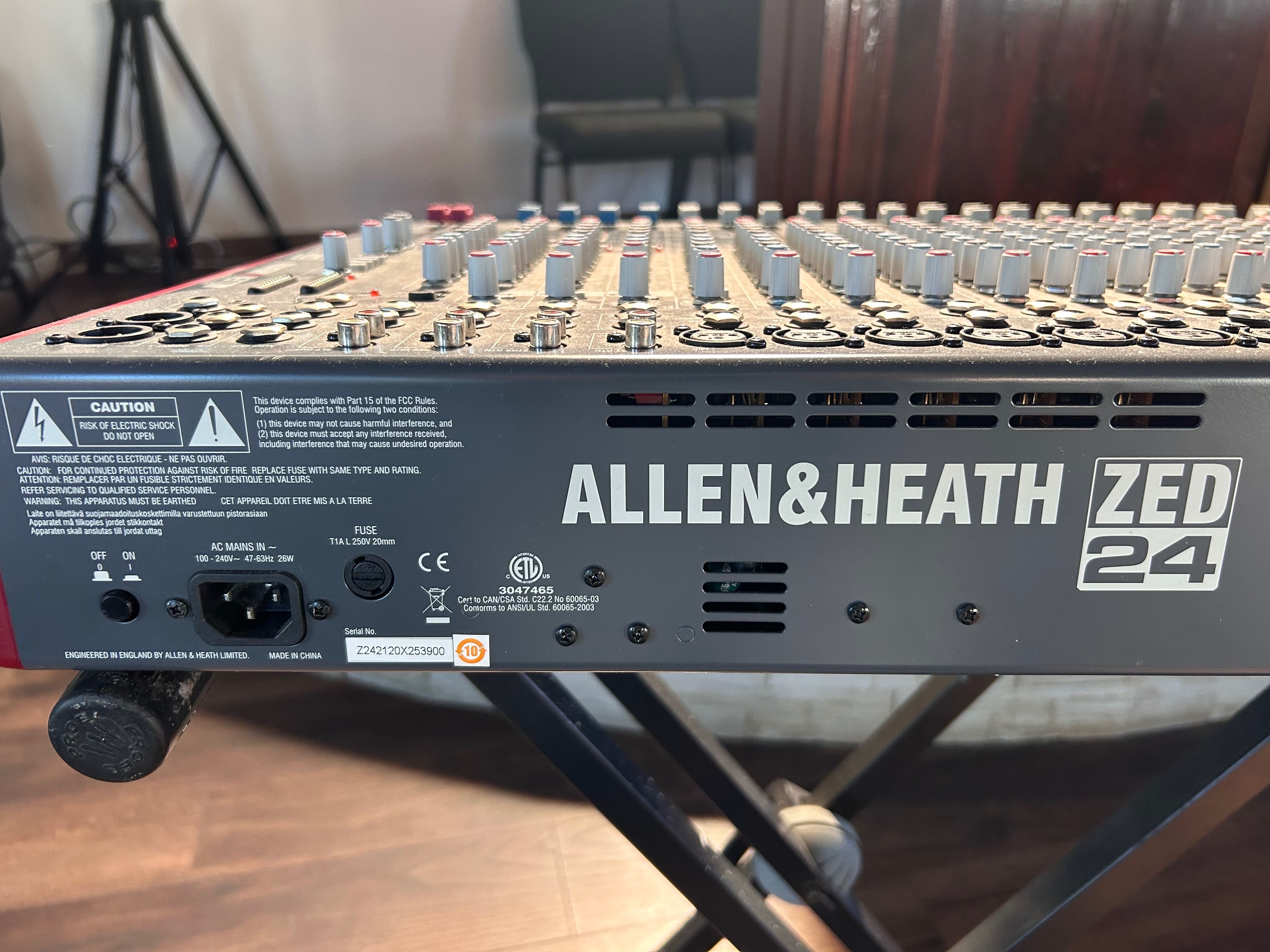 ‼️Vand mixer sunet “ALLEN&HEATH ZED 24”