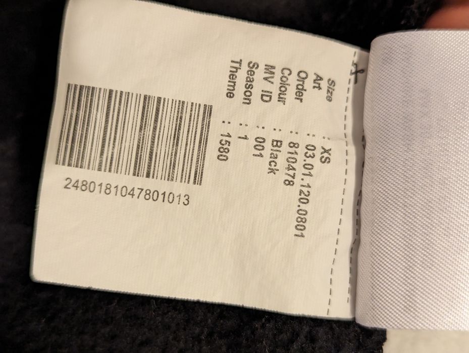 Bluză/hanorac negru AMISU