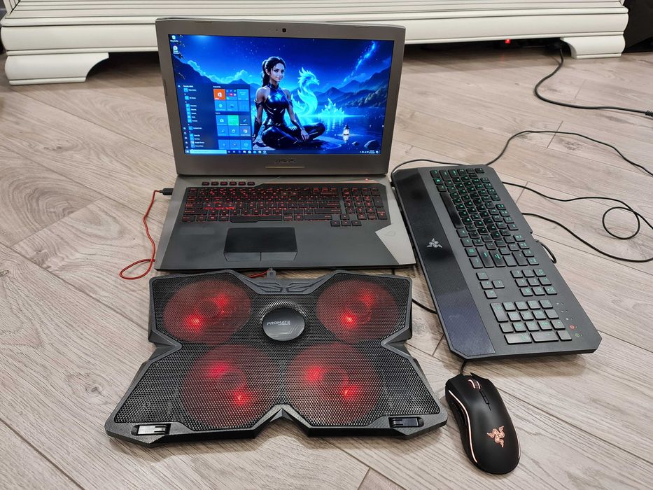laptop gaming Asus Rog 17,3, intel core i7 + cooler+ mouse+ tastatura