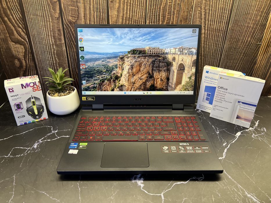 Ноутбук для игр Acer Nitro 5 | Core i5-12500H | 16GB | RTX3050 | 512GB