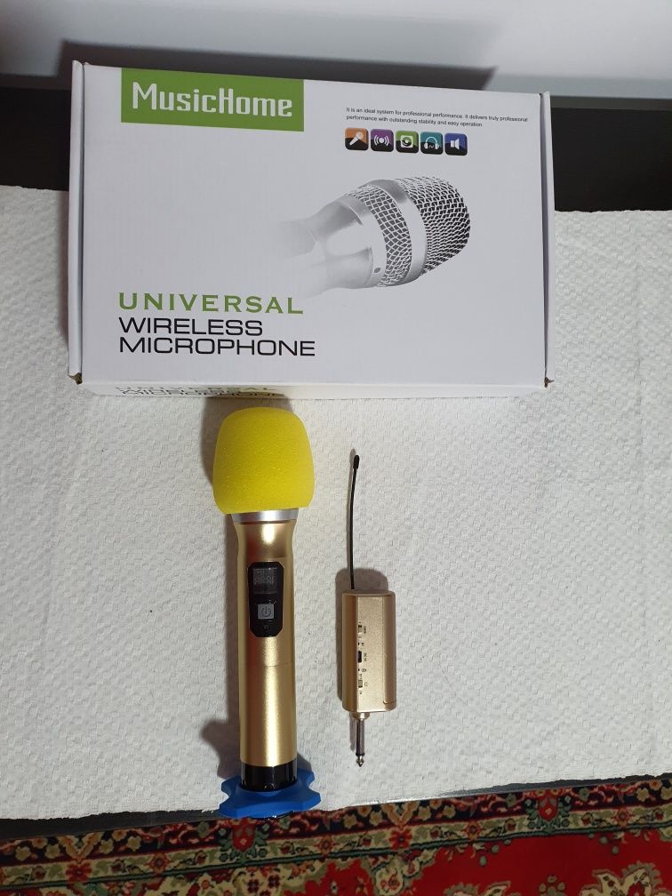 Microfon profesional wireless si cu cablu  nou