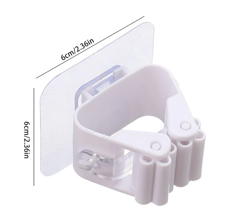 Комплект от 6 държача за метли, без дупчене