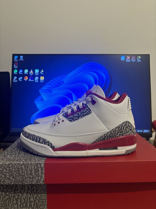 Jordan 3 Cardinal Red