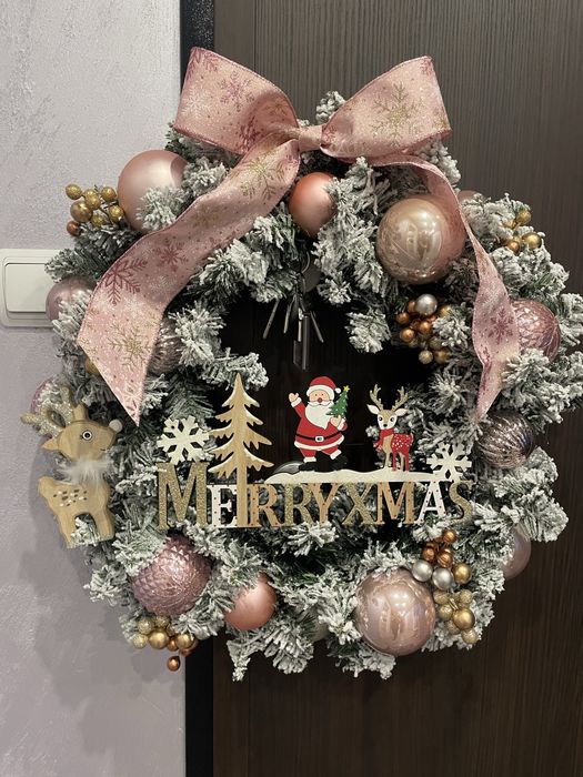 Коледен венец  60см диаметър