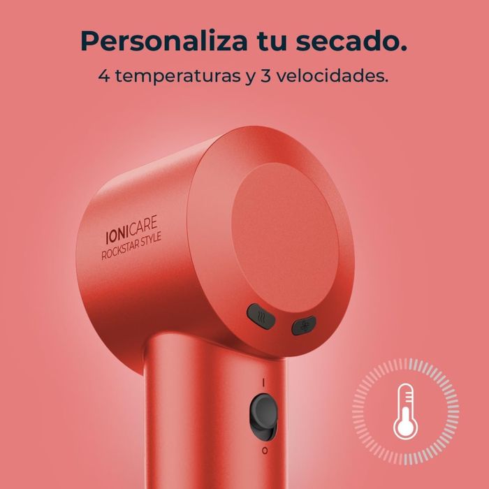 Uscator de par Cecotec Ionicare Rockstar Style Red
