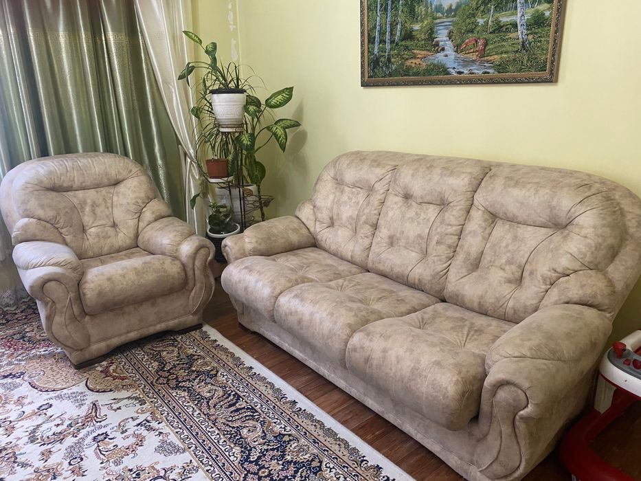 Диван с 2 креслами