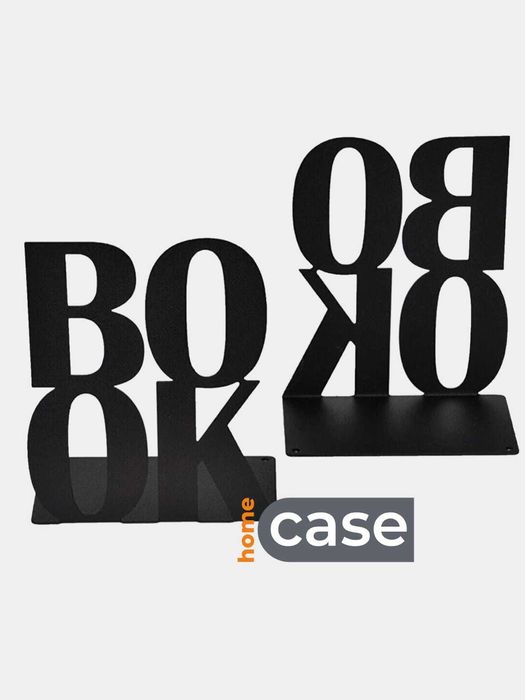 Держатель для книг, металлический, 2 шт