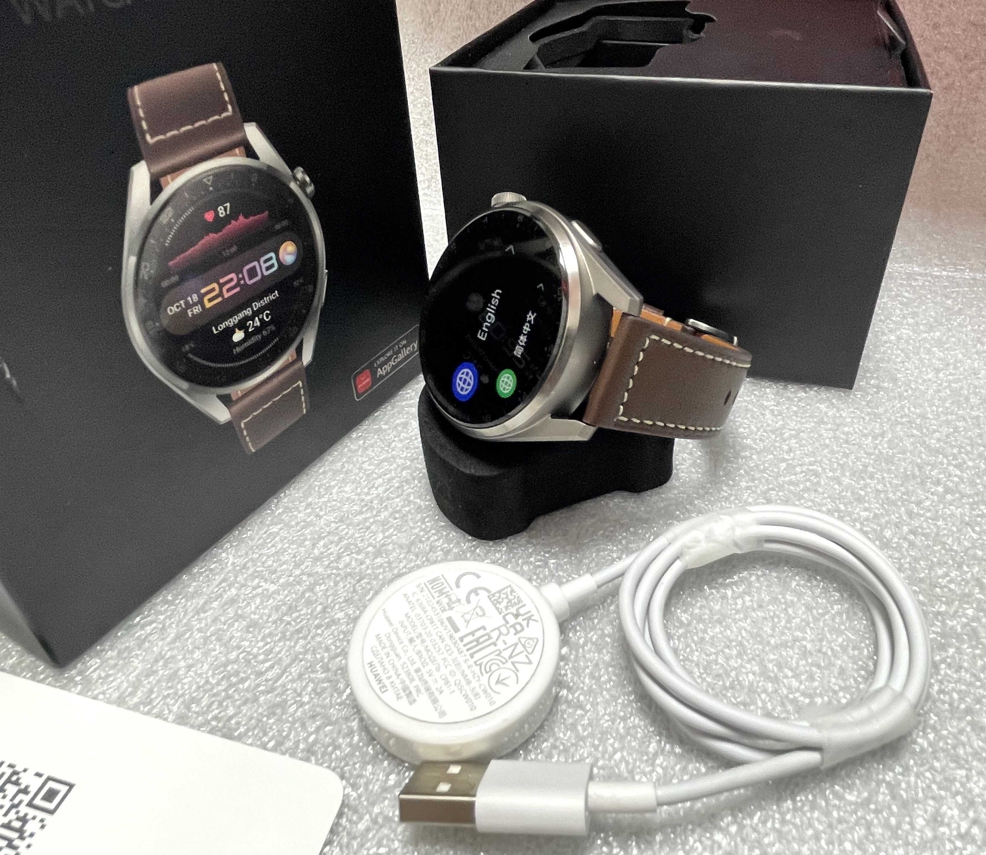 КАТО НОВ!  Huawei Watch 3 Pro, 48mm, GLL-AL01
