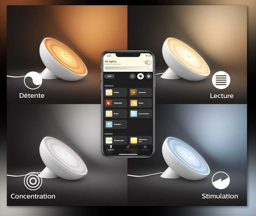 Pachet Philips Hue - Bridge + 2 lămpi LivingColors (8W, RGB]