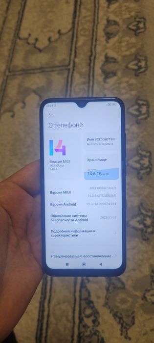 Xiaomi Redmi Note 8 4/64GB Black Igravoy Original Holati Yaxshi Ideal