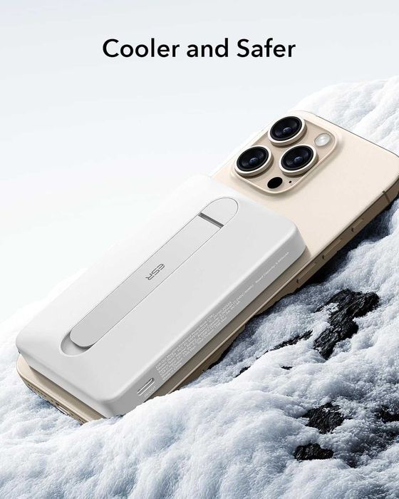 Нова 15W Qi2 MagSafe батерия ESR 10000mAh със стойка