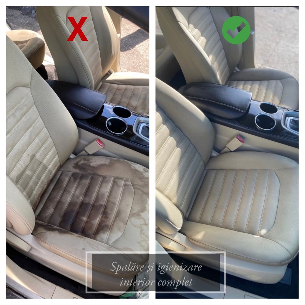 Curatare - spalare tapiterie auto textil sau piele - detailing auto