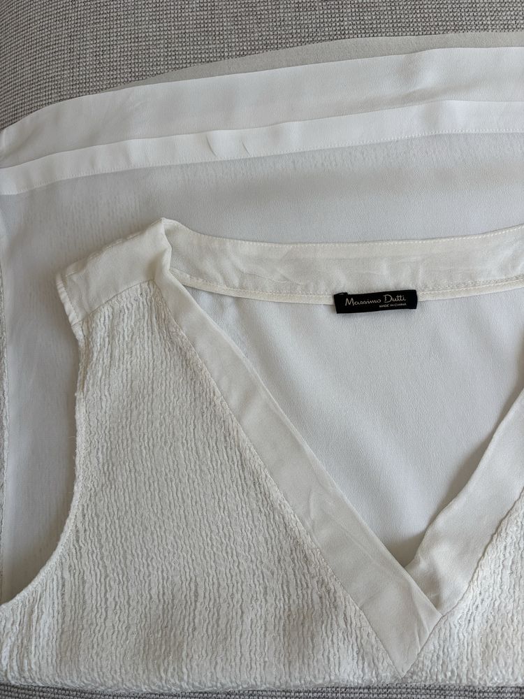 Massimo Dutti топове плетиво, коприна, лен