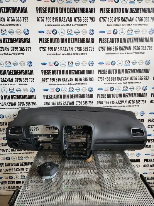Plansa Bord Airbag Sofer Airbag Pasager Vw Golf 6 VI Volan Stanga Europa
