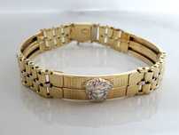 Brățară bărbătească din aur 14K – lungime 21,5 cm
