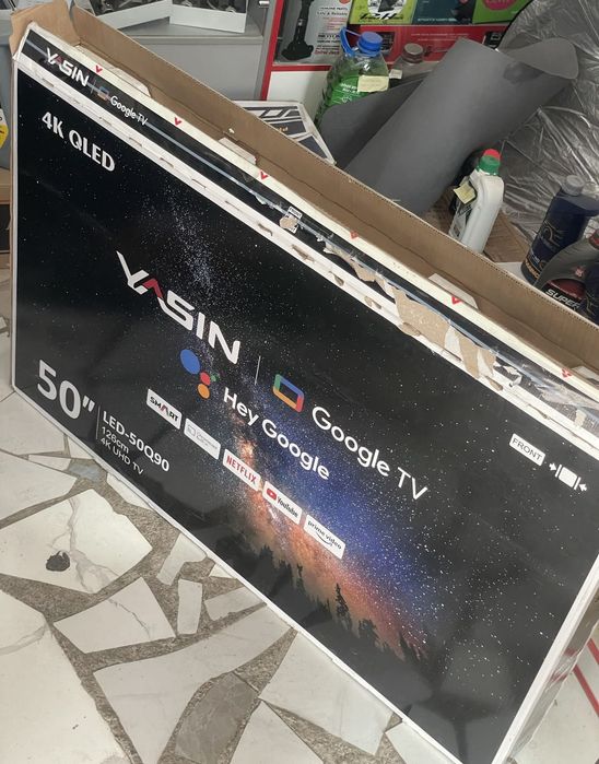 НОВЫЙ смарт телевизор Yasin 130 см smart tv WiFi YouTube