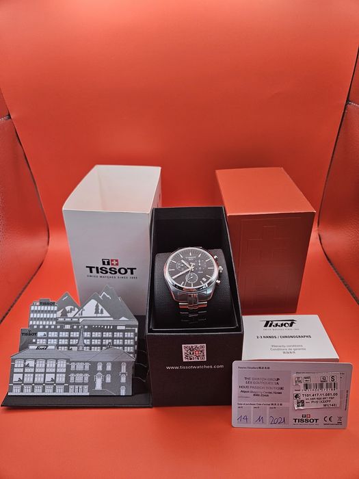 Tissot PR 100 Chronograph Quartz – Black Dial, Full Set