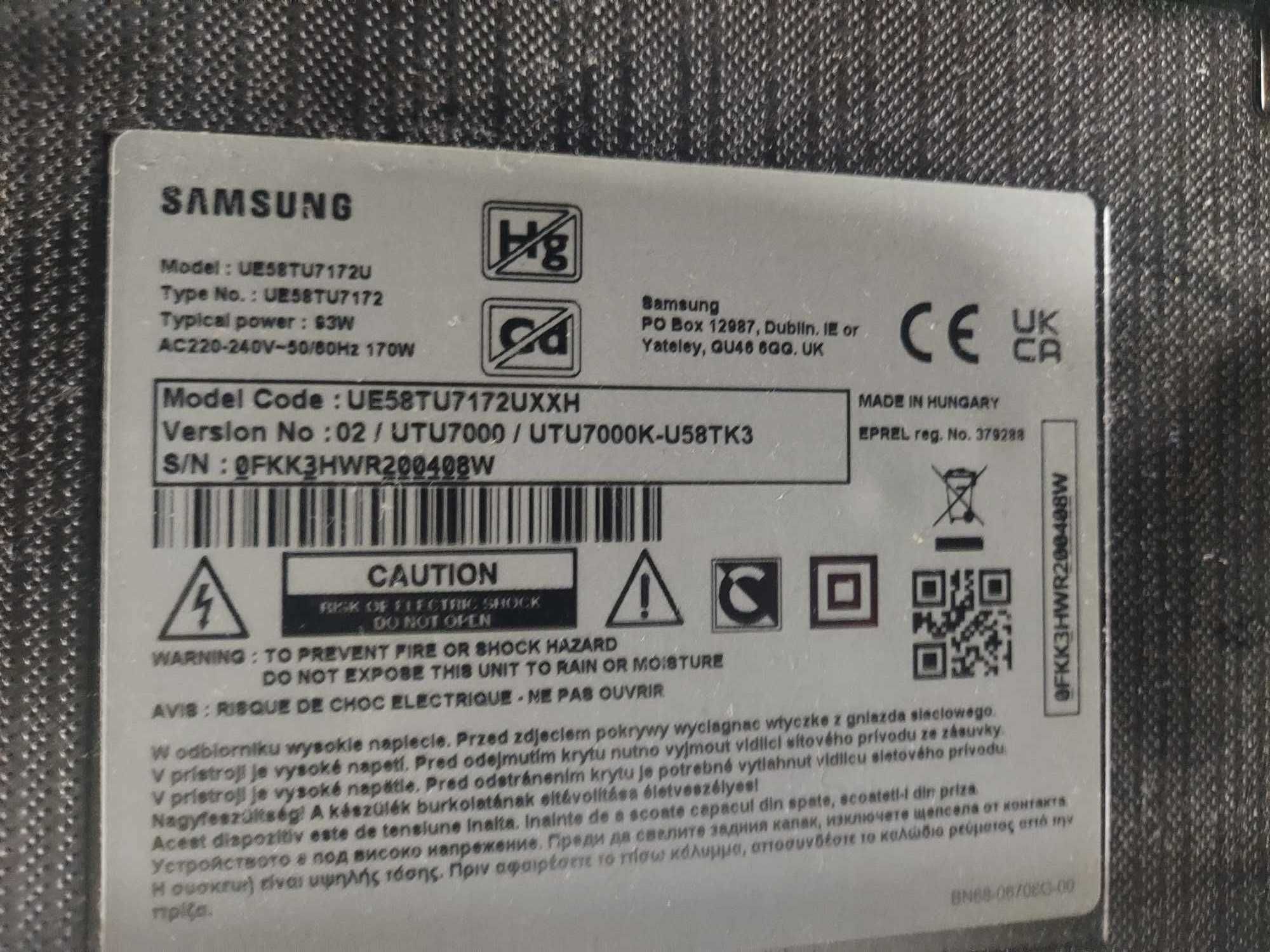 Hope Amanet P5-Televizor Samsung 146 cm, Smart,4K Ultra HD LED,Clasa G