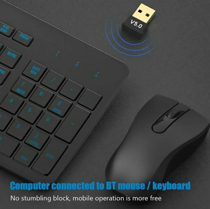 Блутуз адаптер для компьютера и ноутбука, bluetooth, V5.0