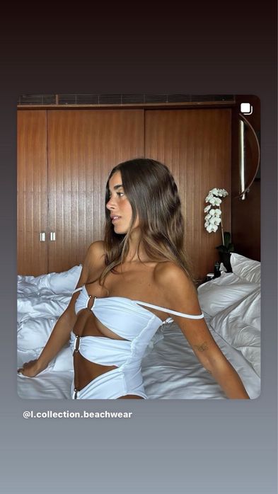 Продам шикарный купальник новый, цвет белый., фирменный. Размер S