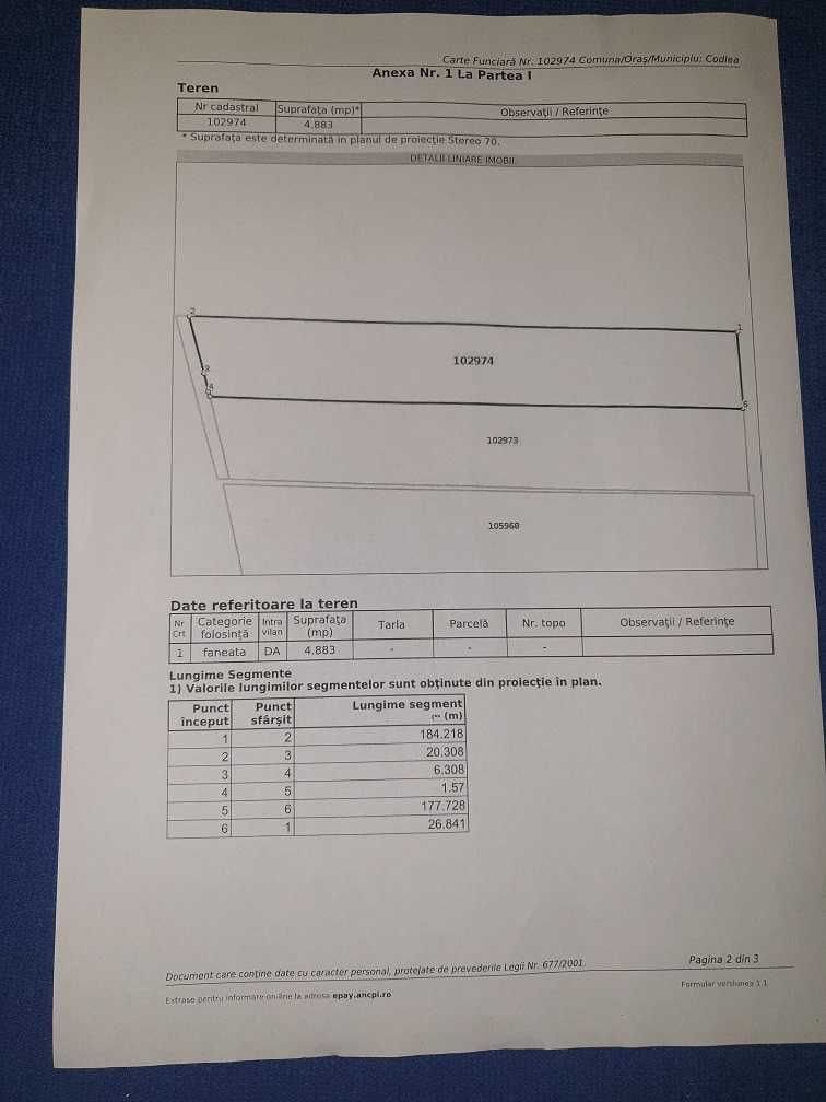 Teren intravilan vând sau schimb  - 5117 mp