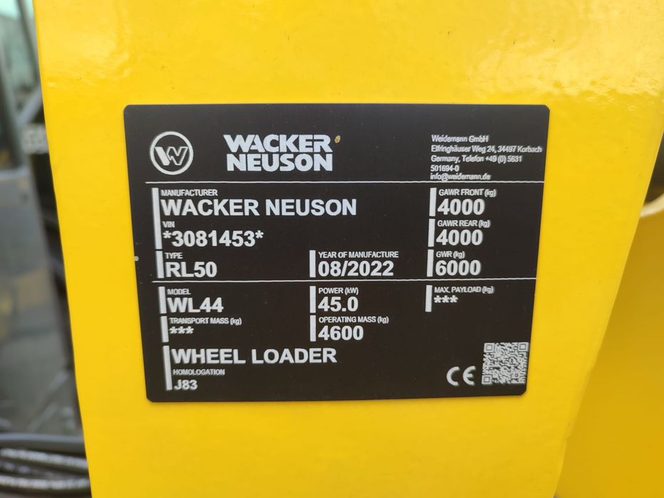 Incarcator frontal WACKER NEUSON WL52