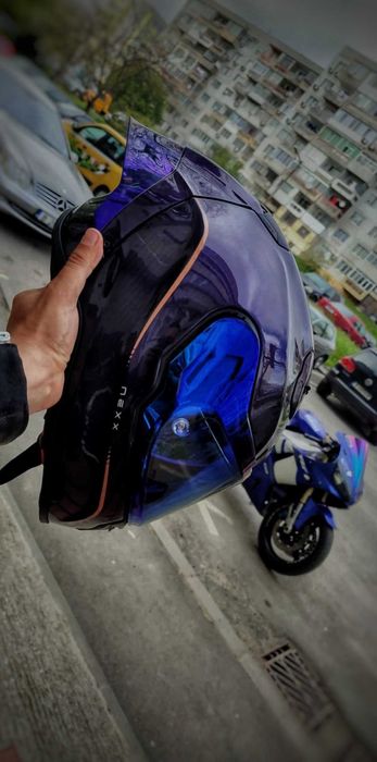 Каска nexx purple carbon
