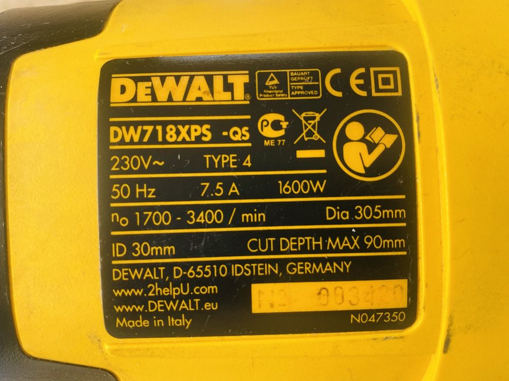 Dewalt DW 718 XPS