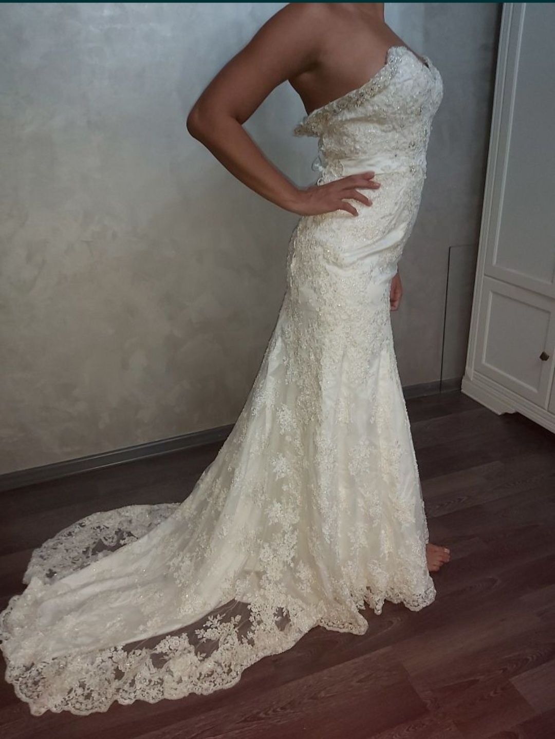 Свадебное платье,размер 44-46