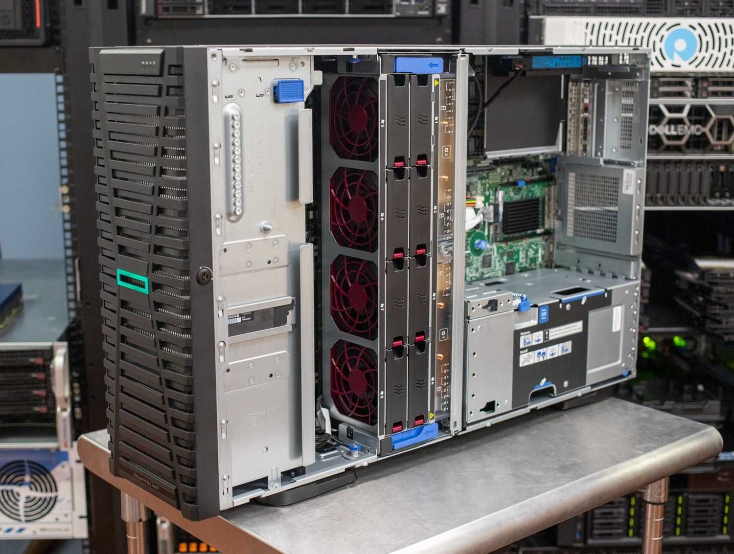 HPE ProLiant ML350 Gen11 Form Factor Tower 8SFF  4x cage.