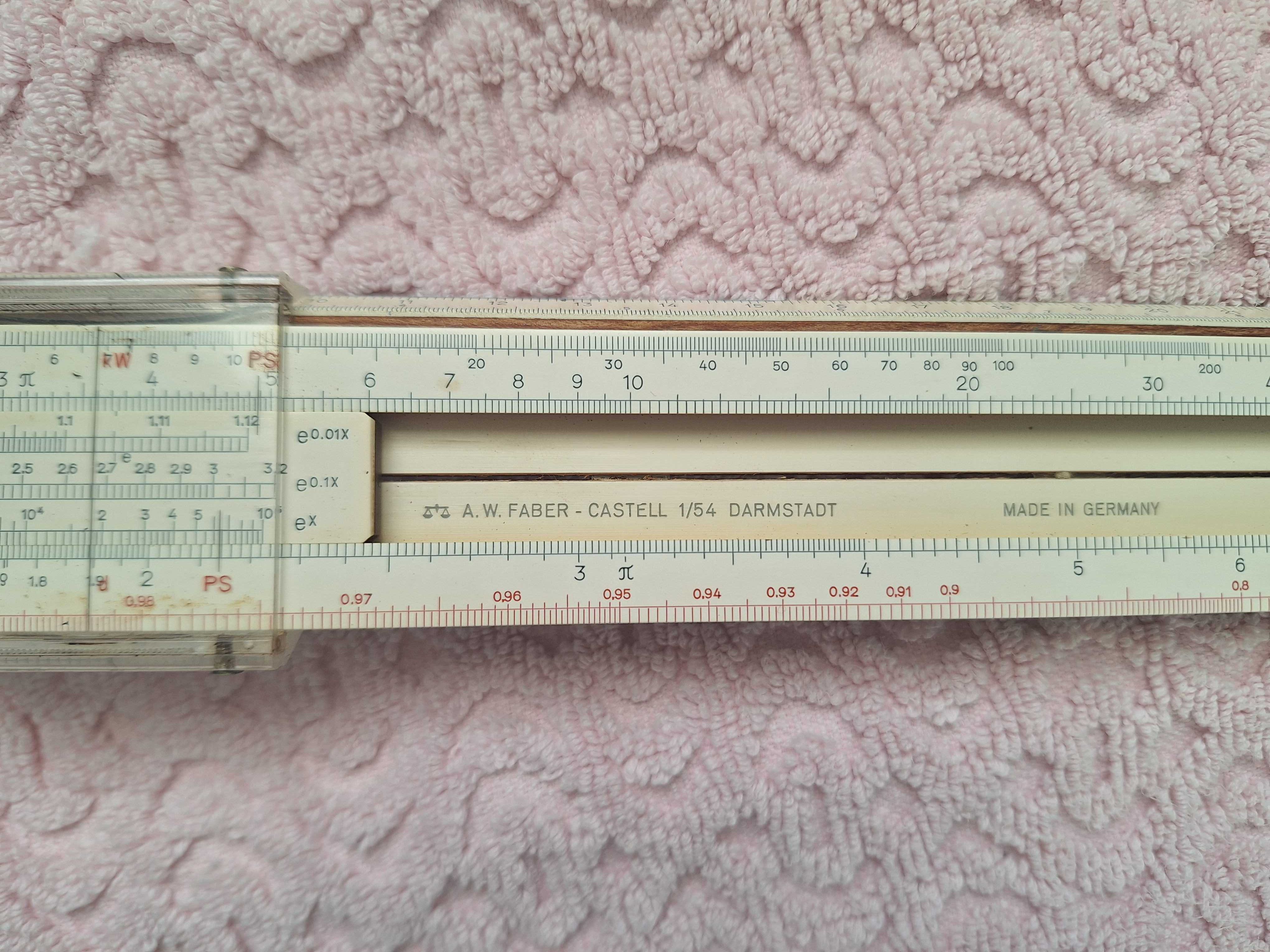 Liniar linie Rigla de calcul A.W. Faber Castell 1/54 Darmstadt