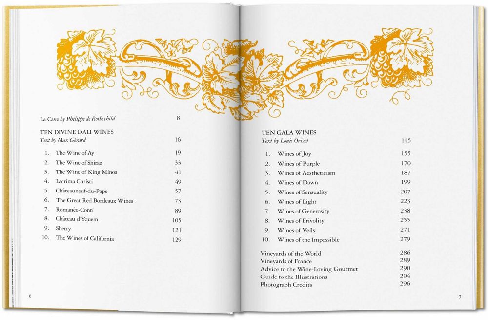 The Wines of Gala - Salvador DALI - ed Taschen carte vinuri arta