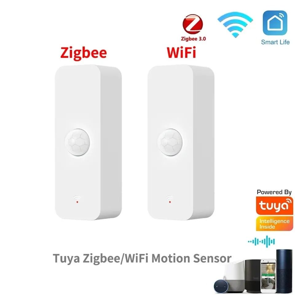Tuya Smart / Smart Life WiFi или Zigbee PIR обемен (motion) сензор