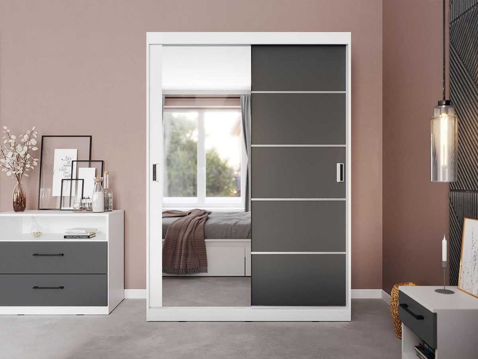 Set Mobila Dormitor Avangard C09 tapitat / oglinda - Transport Gratuit