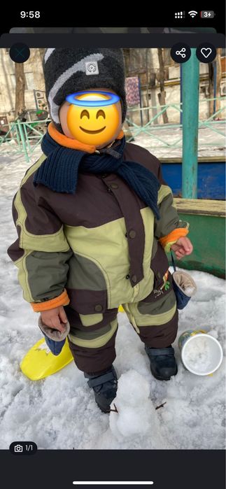 Зимний детский комбенезон