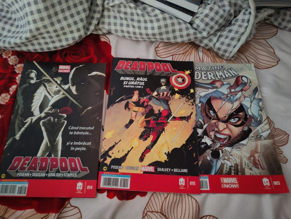 Benzi desenate: Spiderman,Ironman, Black widow, Deadpool