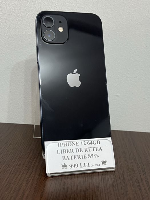 Amanet Royal CB: Iphone 12 64gb Neverlocked Baterie 89